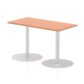 Dynamic Italia 1200 x 600mm Poseur Rectangular Table Beech Top 725mm High Leg ITL0232 DD